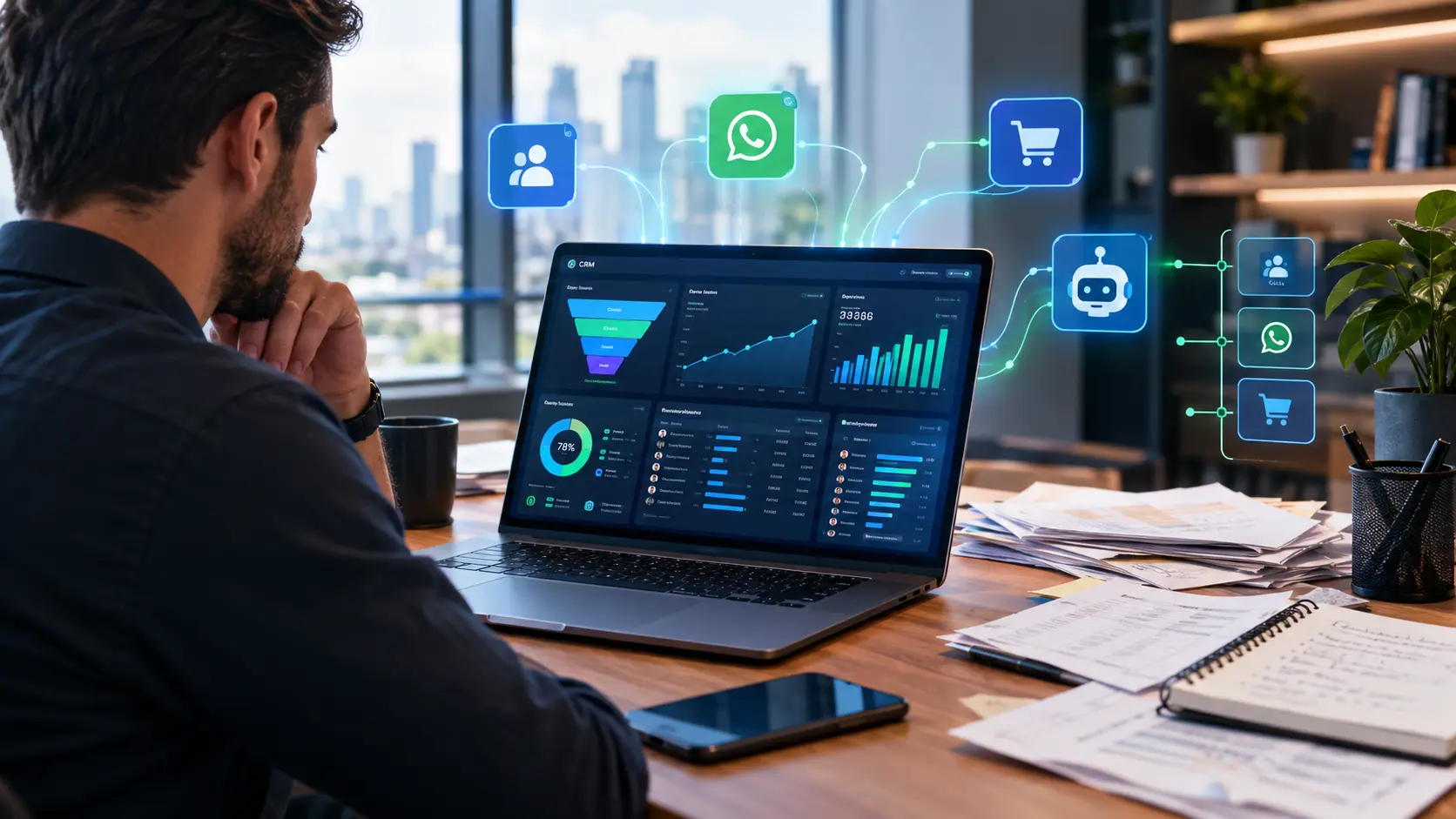 Dashboards Automáticos com IA: Como Acabar com a Dependência de Planilhas Manuais na Gestão Comercial